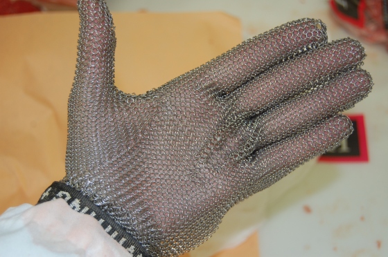 My protective mesh glove