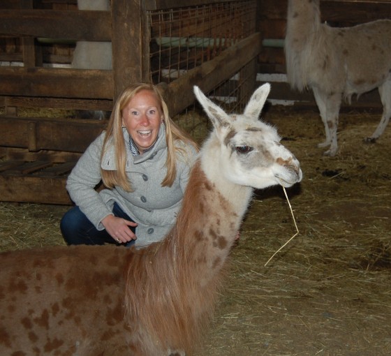 I don't know who's more excited me or the llama